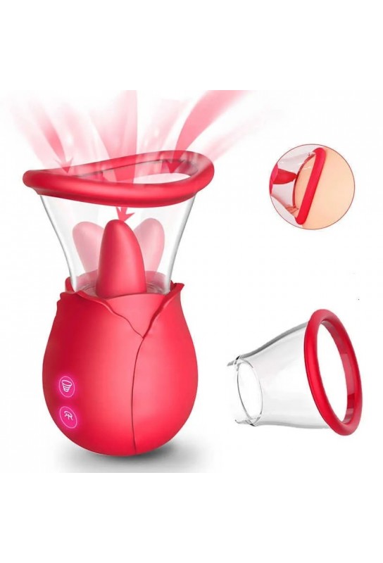 Langue et Succion Tongus Rose 