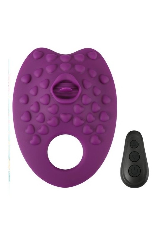 Coussin vibrant avec langue Grind Ring Violet 