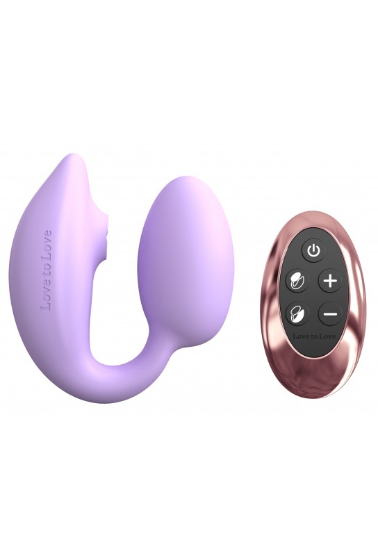 Stimulateur Clitoris et Point G Wonderlover Love to Love Mauve 
