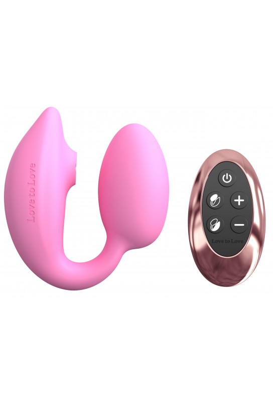 Stimulateur Clitoris et Point G Wonderlover Rose 