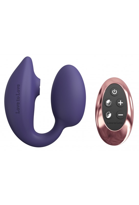 Stimulateur Clitoris et Point G Wonderlover Love to Love Indigo 