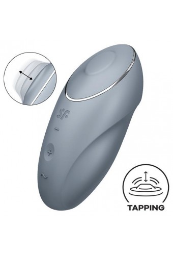 Stimulateur de Clitoris Tap & Climax 1 Gris Clair 
