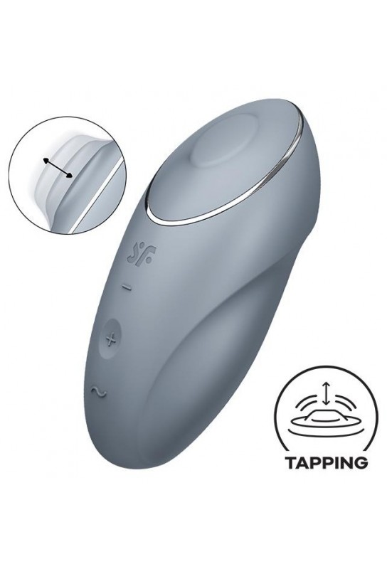 Stimulateur de Clitoris Tap & Climax 1 Gris Clair 