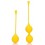 Boules de Kegel en silicone Balls Training Jaunes