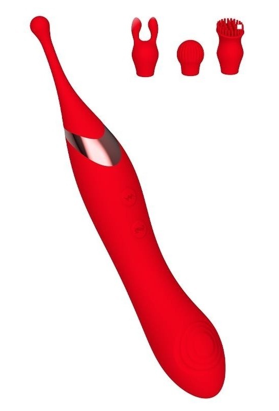 Stimulateur de clitoris Onax Double Pulse Rouge 
