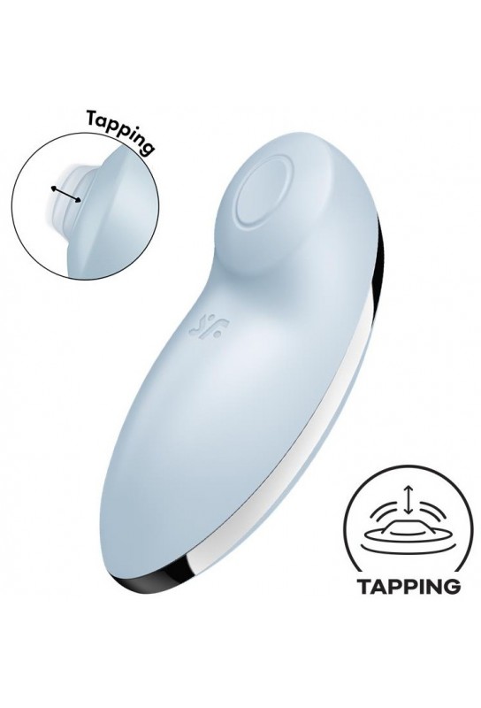 Stimulateur de Clitoris Tap & Climax 2 Bleu Clair 