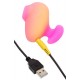 Stimulateur de Clitoris Kiss Orange et Rose 