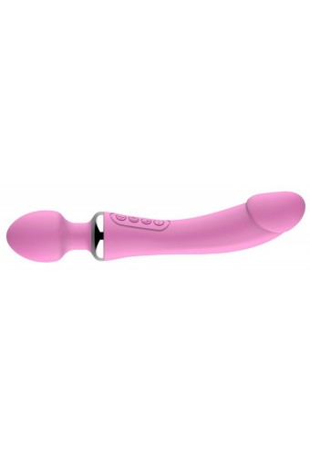 Dildo Wand Double Head 22 x 3.5 cm Rose 