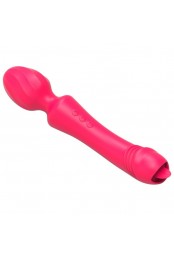 Wand avec langue Magic Head 20cm Rouge