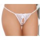 String ficelle blanc avec noeud - Ouvert sur l'entrejambe 