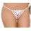 String ficelle blanc avec noeud - Ouvert sur l'entrejambe