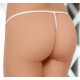 String ficelle blanc avec noeud - Ouvert sur l'entrejambe 
