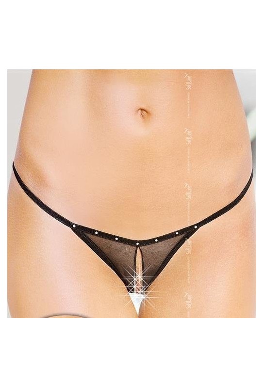 String ouvert Galina Noir 