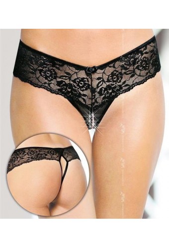 String ouvert Elizaveta - Noir 