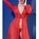 Robe ouverte Nuria - Rouge 