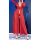 Robe ouverte Nuria - Rouge 