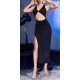 Robe longue Kinga - Noire 