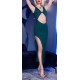 Robe longue Kinga - Emeraude 