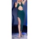 Robe longue Kinga - Emeraude 