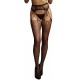Collant effet déchiqueté Wild Godess - Noir 