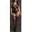 Combinaison Grande Taille LACE SUSPENDER - Noir