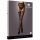 Collant effet porte-jarretelles Noria - Noir 