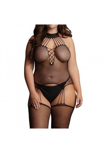 Body Porte-Jarretelles CHOKER FISHNET Noir 