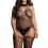 Body Porte-Jarretelles CHOKER FISHNET Noir