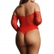 Body CROTCHLESS Rouge 