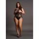 Body Grande Taille CONTRAST NET Noir 