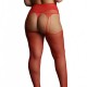 Collants à jarretelles RHINESTONE Rouges 