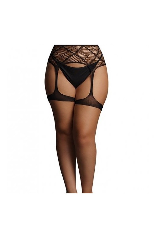 Porte-jarretelles en résille GARTERBELT Noir 