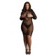 Robe sexy Grande Taille LONG SLEEVE Noire 