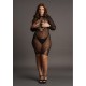Robe sexy Grande Taille LONG SLEEVE Noire 
