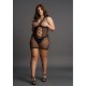 Robe sexy Grande Taille PEEK-A-BOO Noire 