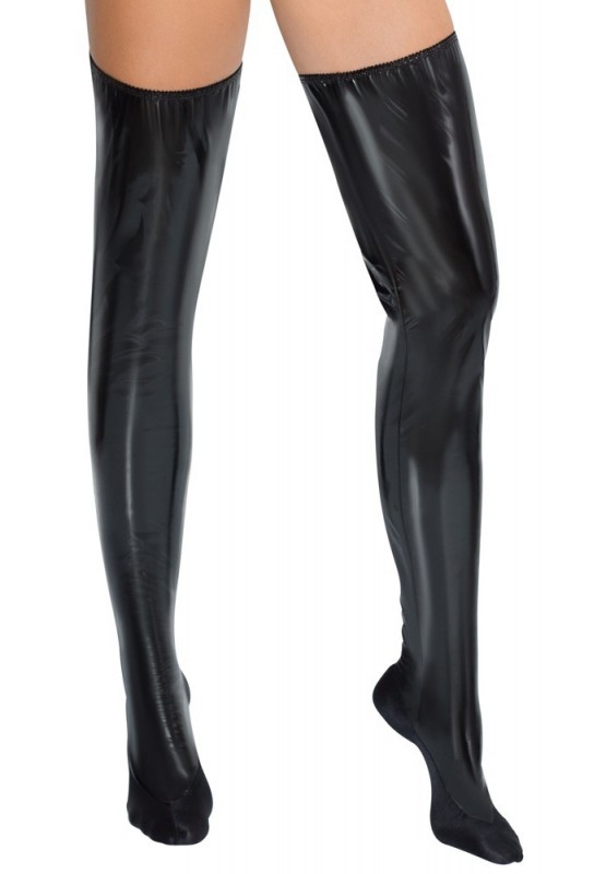 Cuissardes Vinyl Bed Boots Noire 