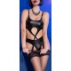 Body avec Jarretelles Almada Noir 