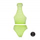 Ensemble Bustier et Culotte Filet Vert Fluo 