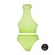 Ensemble Bustier et Culotte Filet Vert Fluo 