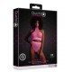 Ensemble Bustier et Culotte Filet Rose Fluo 