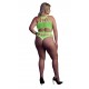 Body à encolure grecque Vert Fluo 