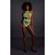 Body à encolure grecque Vert Fluo 