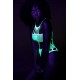 Body à encolure grecque Vert Fluo 