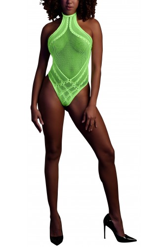 Body Filet Dos nu Vert Fluo 