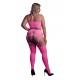 Ensemble Bustier Dos nu et Porte-Jarretelles 2 Pièces Rose Fluo 
