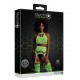 Ensemble Bustier Dos nu et Porte-Jarretelles 2 Pièces Vert Fluo 