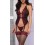 Corset Fiona Noir-Rouge