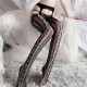 Bas effet porte-jarretelles Erotic Panty Noirs 