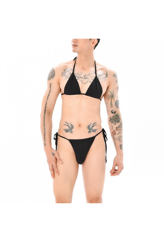 Ensemble Mankini Sumiro 2 Pièces Noir 