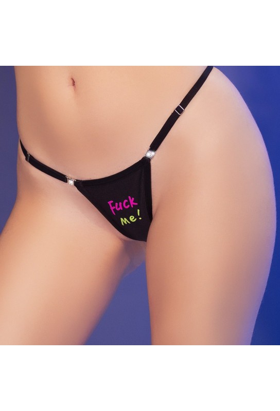 String Fuck Me ! Noir 